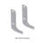 Dowell 18" Double Pullout Kitchen Trash Can with Soft-close Slides - Aluminum-100790298