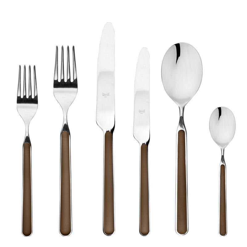Fantasia Flatware Set - 36 Pieces - Tobacco, Tobacco