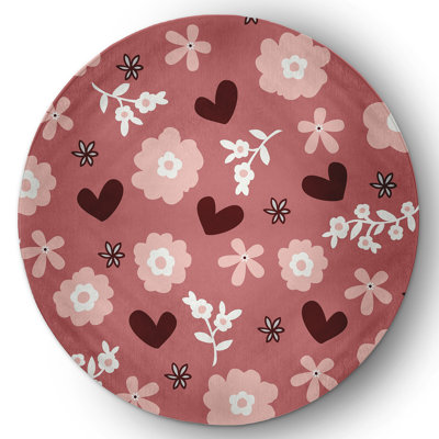 Dystiny Chenille Floral Indoor Rug