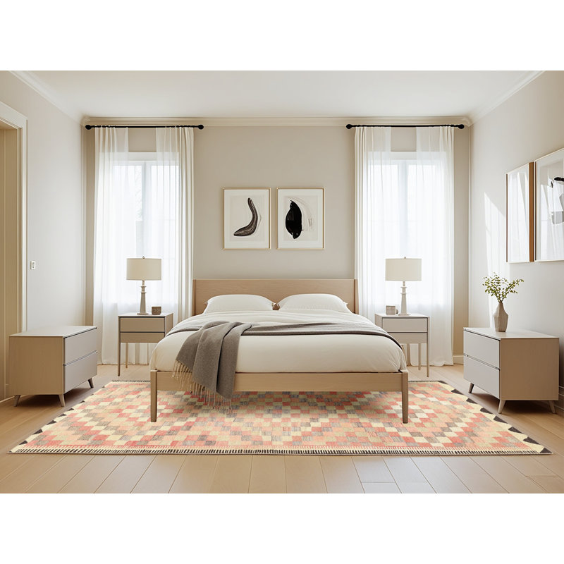 Tapis beige Patchwork, Rectangle 5 pi x 8 pi