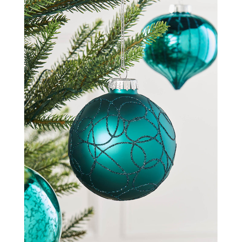 10.8cm Solid Colour Glass Bauble