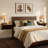 Walnut Floating Nightstands Set of 2, Z-Shape Wood Bedside Table with Hidden Storage, Mid-Century Modern Hanging Shelf for Bedroom Small Space-1298081394