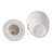 Cast Stone Finish Temple Jar, White-1838258513