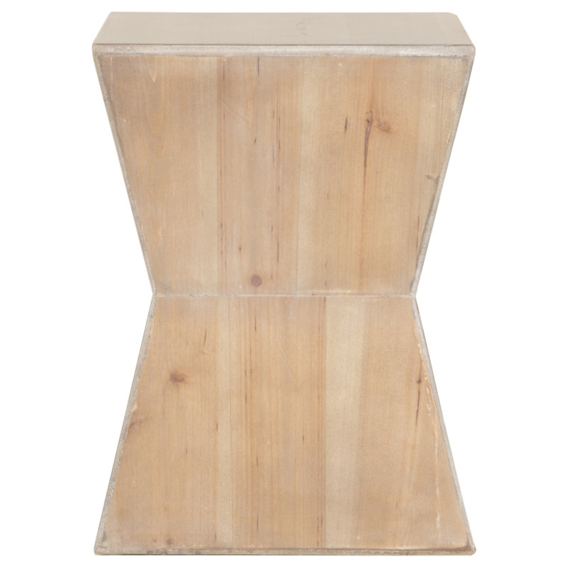 Drum End Table, Red Maple