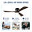 52'' 3 - Blade Modern Solid Wood Ceiling Fan With Remote Control And Light Kit-1539869429-1539869428