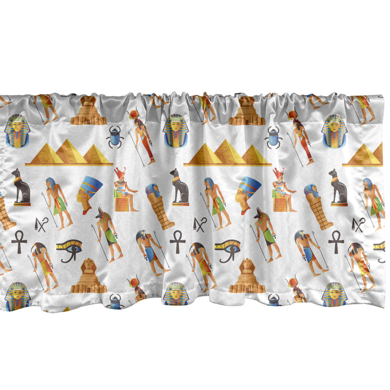 Multicolore cantonnière de voyage Ambesonne, L 54 po x L 12 po
