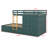 Bunk Bed With 2 Large Drawers 5 Small Drawers And Built-In Small Wardrobe-188925173