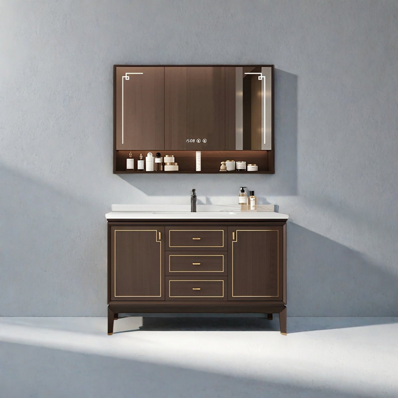 Armoire de salle de bain Mid Rock, H 31,49 po x l 47,24 po x P 21,65 po