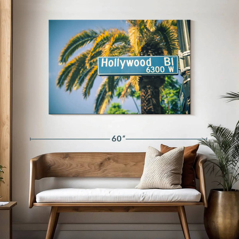 Plaque de rue Sireci Hollywood, H 32 po x l 48 po
