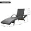 Ensemble de chaises longues d'extérieur en osier 80 po K&K-130677820