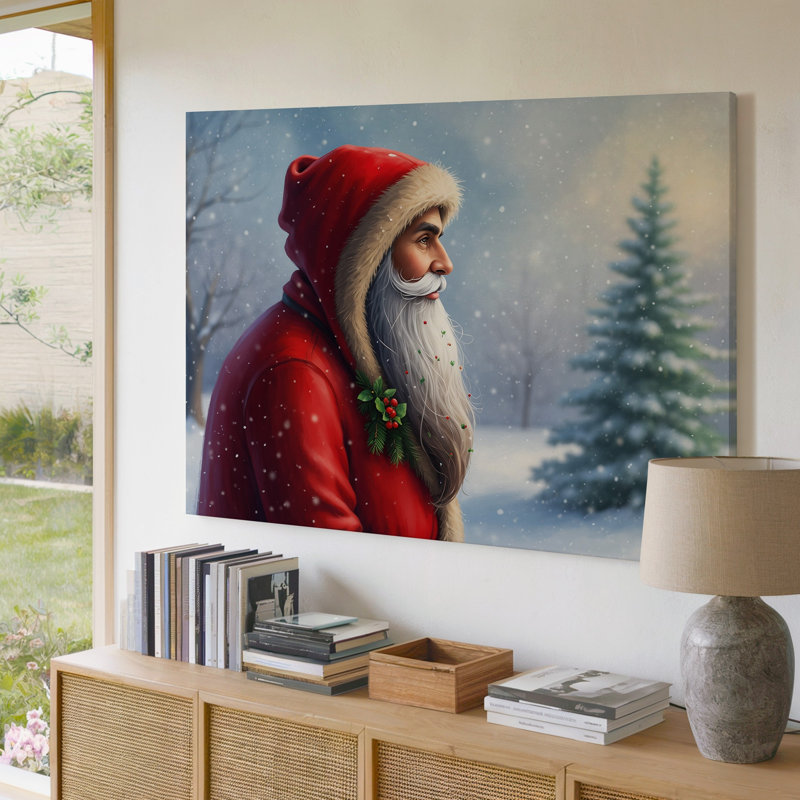 Reproduction d'art sur toile, "Hiver", H 16 po x l 20 po