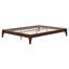 Base de lit plateforme en bois avec support en lattes de bois-219909527