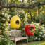 Ensemble de 2 nichoirs suspendus en céramique en forme de fruit pour la décoration de jardin