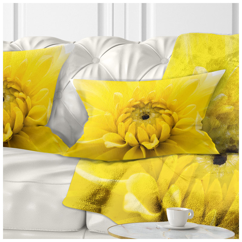 Coussin lombaire fleur chrysanthemum