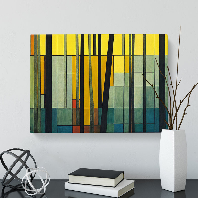 Revered Abstract Forest - Wrapped Canvas, 50cm H x 76cm W x 3cm D