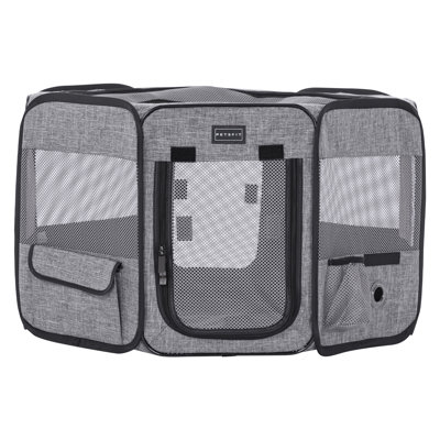 Collapsible Soft-Sided Crate with 2 Doors