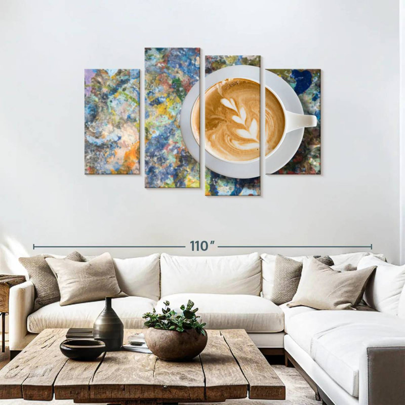 Yarlin Creative Latte Coffee, 48" H x 75" W
