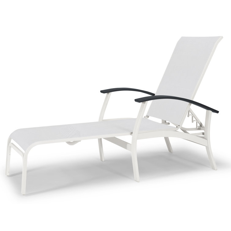 Askar Outdoor Rust-Resistant Metal Chaise Lounge