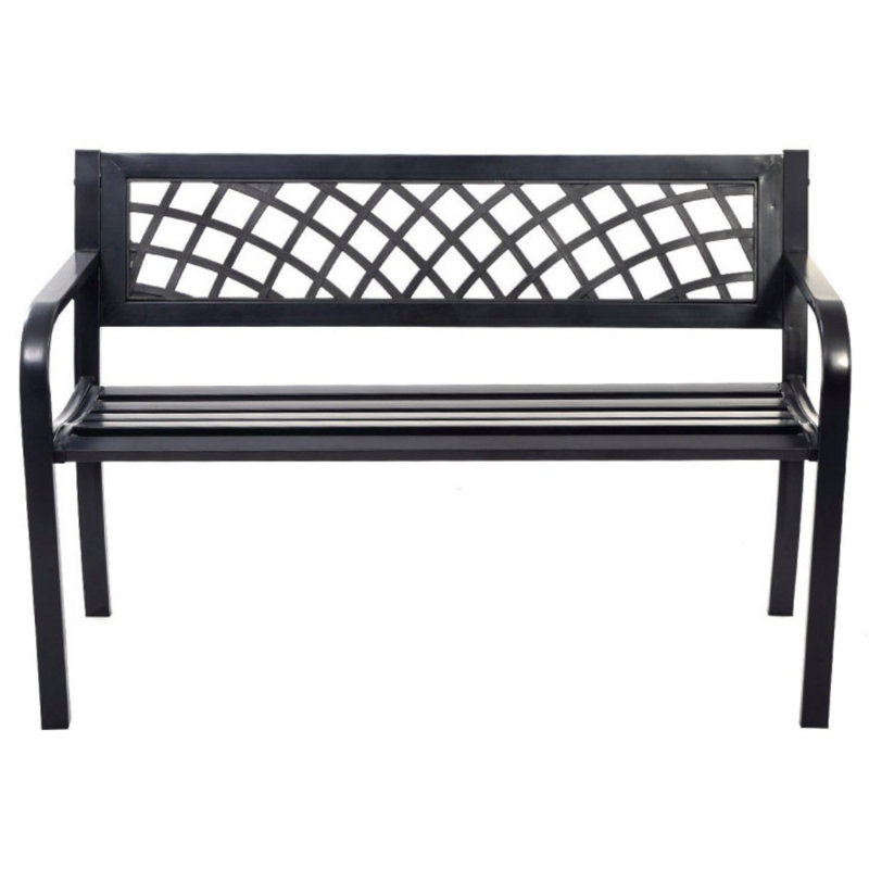 Banc avec structure en acier pour l'extérieur