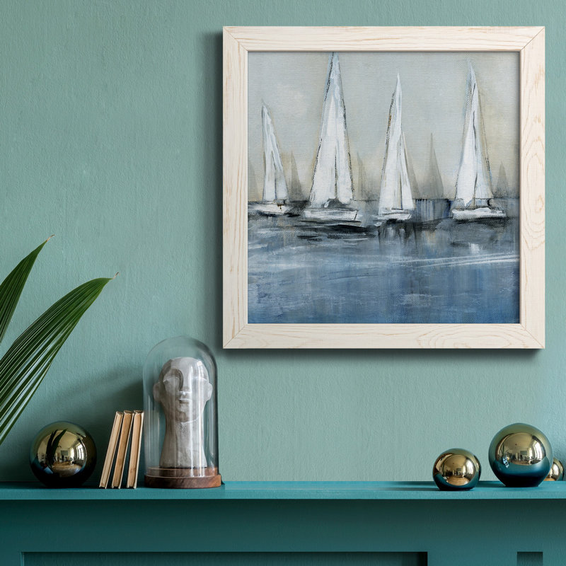 Simple Grateful Floral - peinture sur toile encadrée, H 17 po x l 17 po x P 1,5 po, Cadre blanc