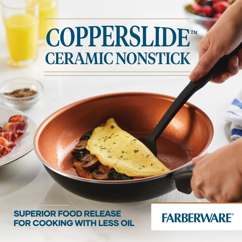 Farberware Glide Copper Ceramic Nonstick Frying Pan / Skillet - Thumbnail 5