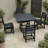 Space Saving Patio Dining Sets, Hdpe 5 Piece Modern Set For Patio