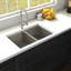 Anton Stainless Steel 33" L x 19" W Double Basin Undermount Kitchen Sink with Basket Strainer