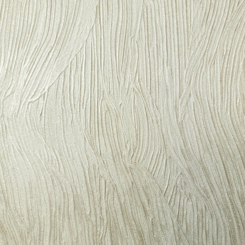 Rouleaux de papier peint texturé contemporain, Beige / Crème