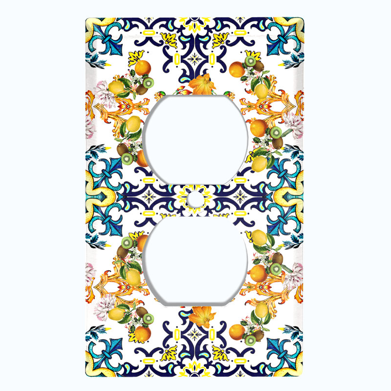 Plaque murale en damas pour fruits 1