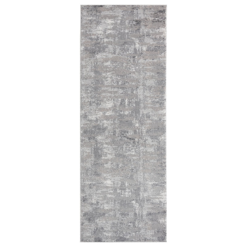 Tapis gris Emmeline, Tapis de couloir 2 pi 7 po x 7 pi 2 po