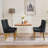 Velvet Double Dining Loveseat Bench, Kitchen & Dining Seating, 2-Seat Tufted Bench W/Handmade Buttons, Wing Back, Gold-Plated Steel Legs, Mid Century Modern-1346998310