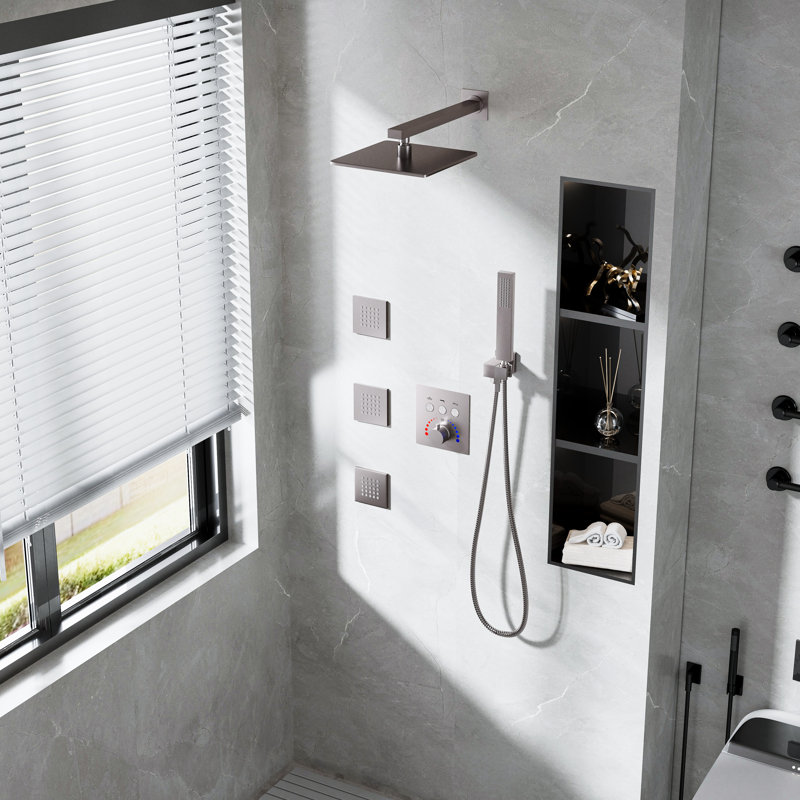 All-In-One Kit with Rough in-Valve, Brushed Nickel