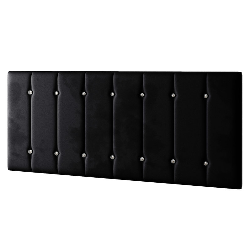 Chiesa Upholstered Headboard, Black, Single (3')