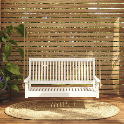 Hayden Acacia Wood Porch Swing