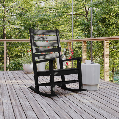 Maxance Classic Commercial Grade Outdoor All-Weather HDPE Rocking Chair
