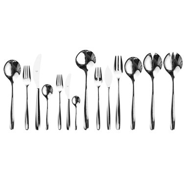Ensemble de couverts Morgana (configuration P) - 113 pièces - Acier inoxydable