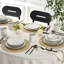 Piece Porcelain China Dinnerware Set - Service for 6