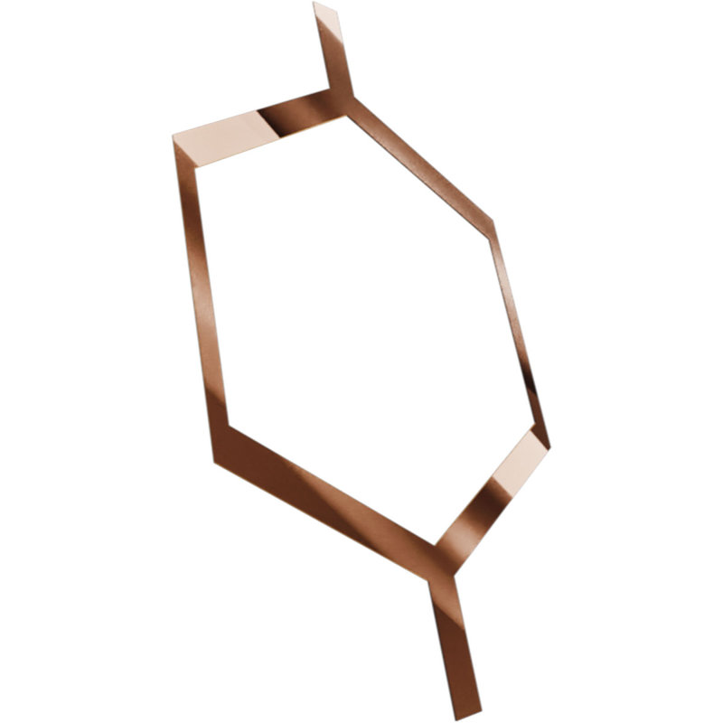 81 l 7 7/8 po x H 47 1/4 po x T 1/8 po Panneaux de plafond décoratifs en acrylique Westmore, miroir bronze, Miroir de bronze