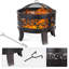 Ovard Round Steel Charcoal Smokeless Fire Pit