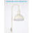 26“ Plug-in Wall Sconce, Metal Indoor Wall Lamp, Wall Mounted Lamp with On/Off Switch for Living Room, Max 20W E26 Base, Bulb Not Included, Ivory-1342588945