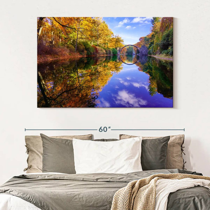Alvord Autumn Lake, H 34 po x l 51 po