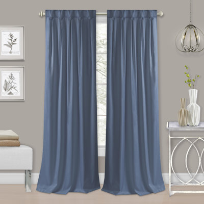 Grant Back Tab Button Pleated Blackout Panel  34x84