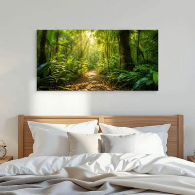 Toile, art mural brésilien pour salle de bain, bureau, chambre à coucher, bureau H 24 po x l 48 po, prêt à accrocher