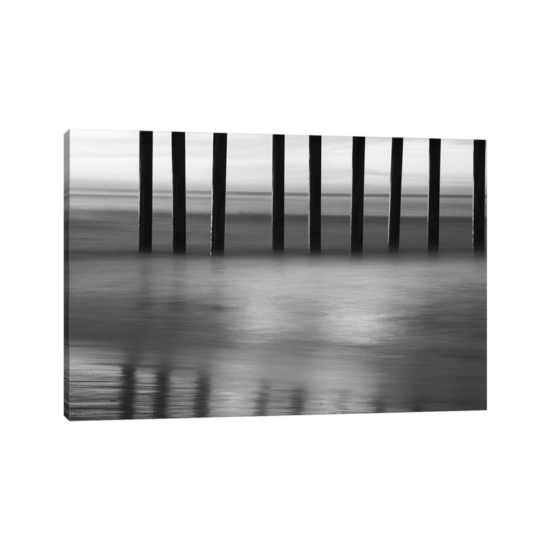 Close-Up Of Water At Huntington Beach Pier, California, USA - Wrapped Canvas Print, 66.04 cm H x 45.72 cm W x 1.91 cm D