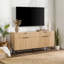 Meuble télé 69 po avec rangement, console multimédia moderne avec 2 tiroirs et 4 portes pour le salon-329548144