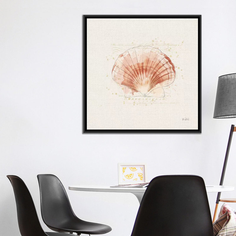 «Shell Collector IV», reproduction d'impression sur toile tendue, H 37 po x l 37 po x P 1,5 po, Toile avec cadre noir