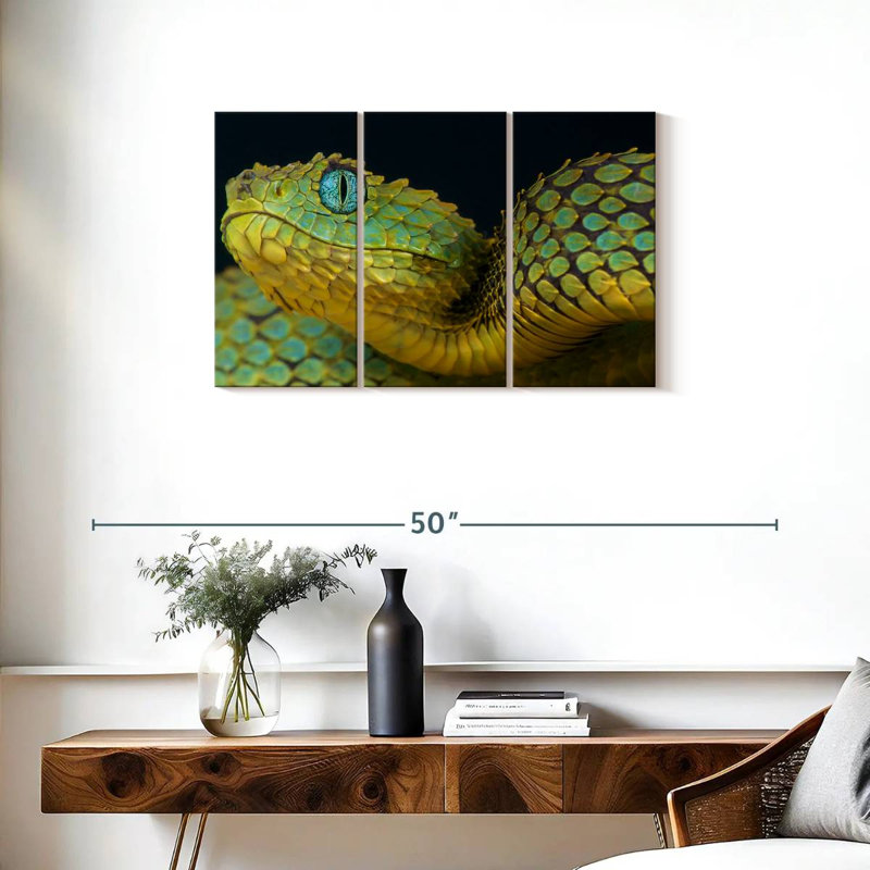 Brampt African Bush Viper, 20" H x 33" W