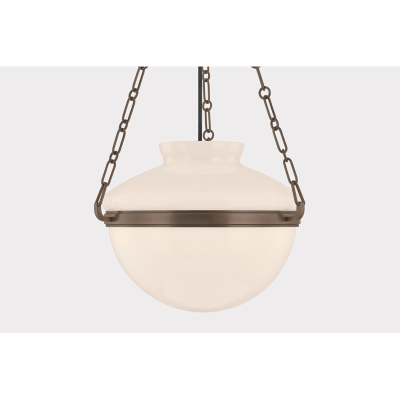Paradigm Pendant by Lauren Liess x Troy, Bronze, 22.25" H x 4.75" W x 0.75" D, 15W
