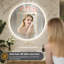 Miroir rond de salle de bain / de meuble-lavabo à DEL rétroéclairé certifié Lunara UL-1107047972