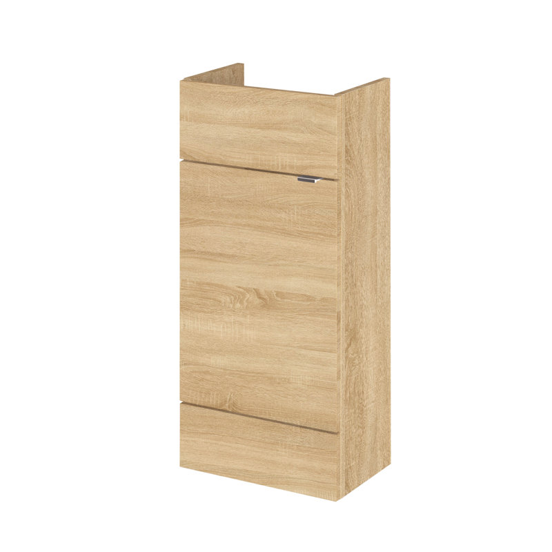 Fusion 40cm Single Bathroom Vanity Base Only, Natural Oak